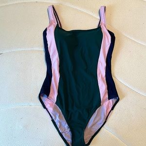 NWT Tory Burch tie color one piece swimsuit Medium